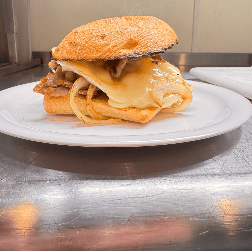 Steak Egg and Cheese on Ciabatta