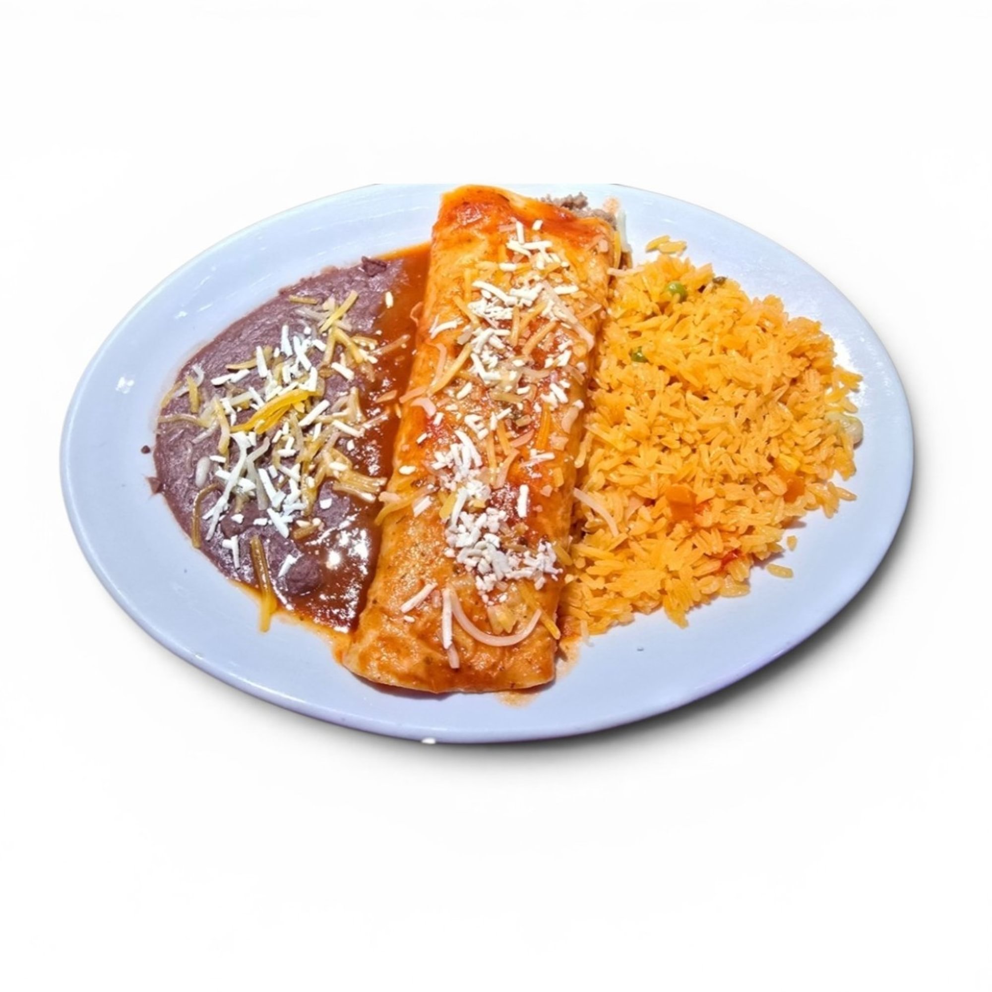Kid's #5 One Burrito Rice and Beans