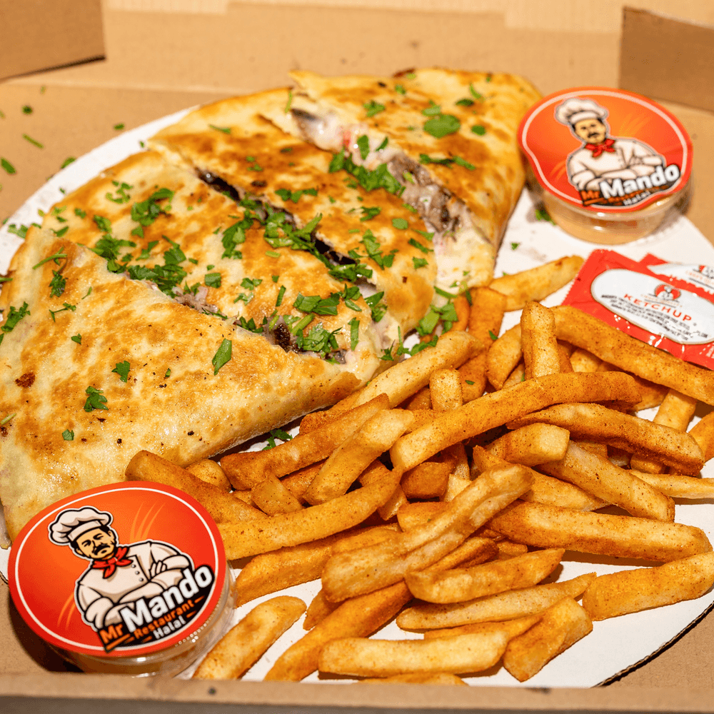 Burger Quesadilla
