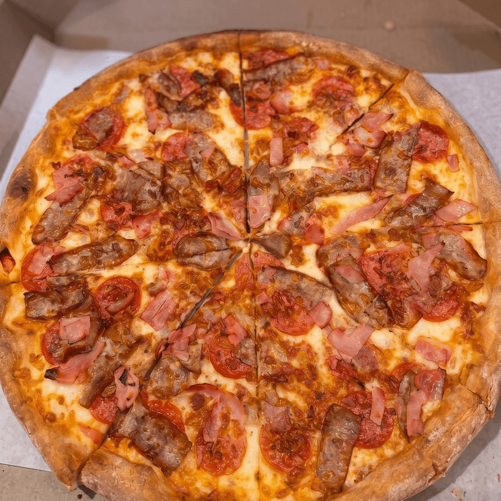 Meat Lovers Deep Dish Pizza