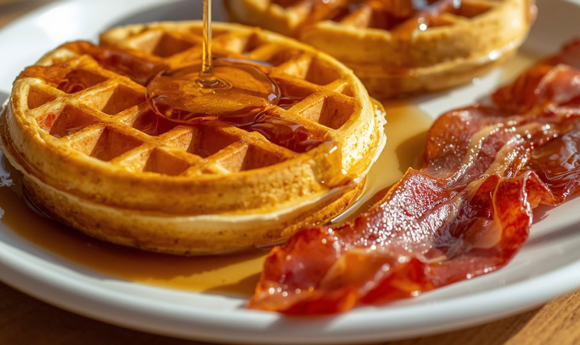 Waffle Breakfast (Has Dairy)