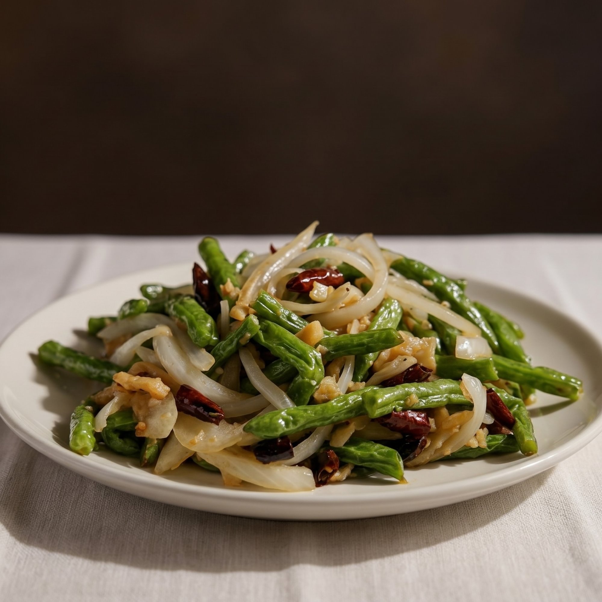 Stir-Fried Green Beans with Garlic / 蒜炒四季豆