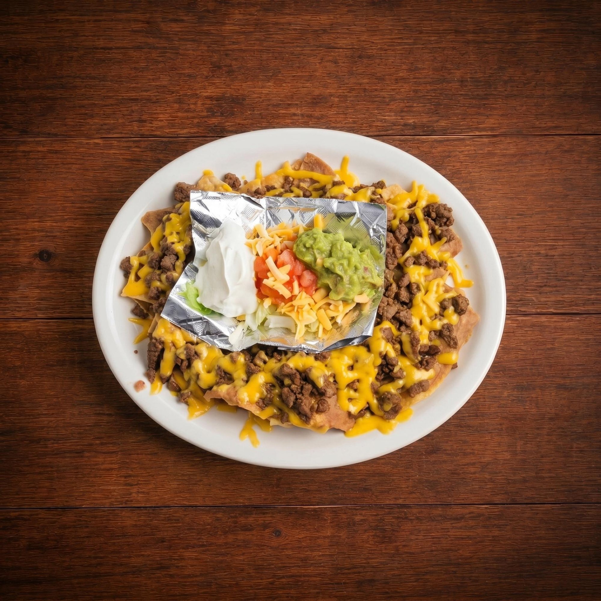 Beef nachos
