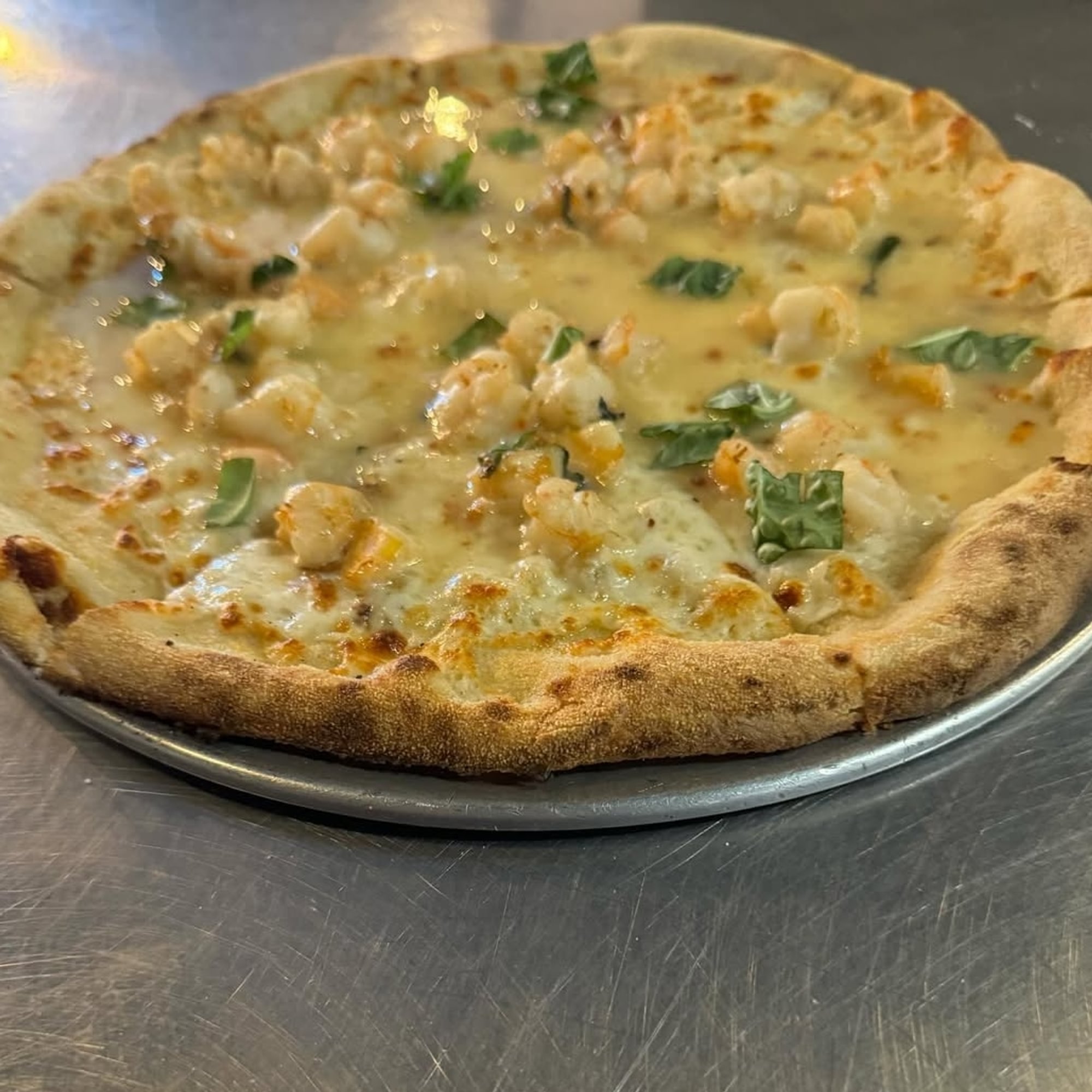 Shrimp Scampi Pizza