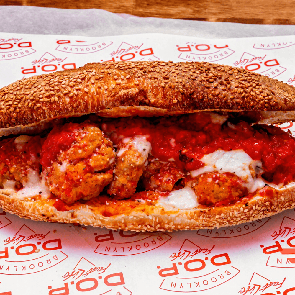 Homemade Bread Meatball Parm