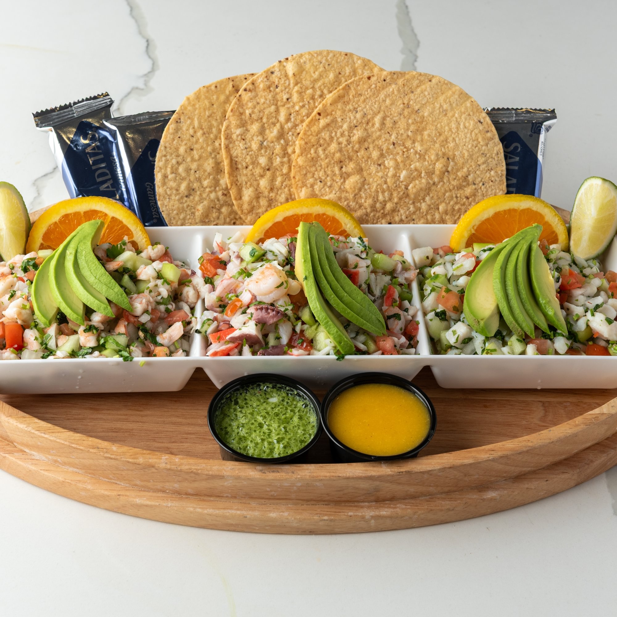 Ceviche Trio Tostada