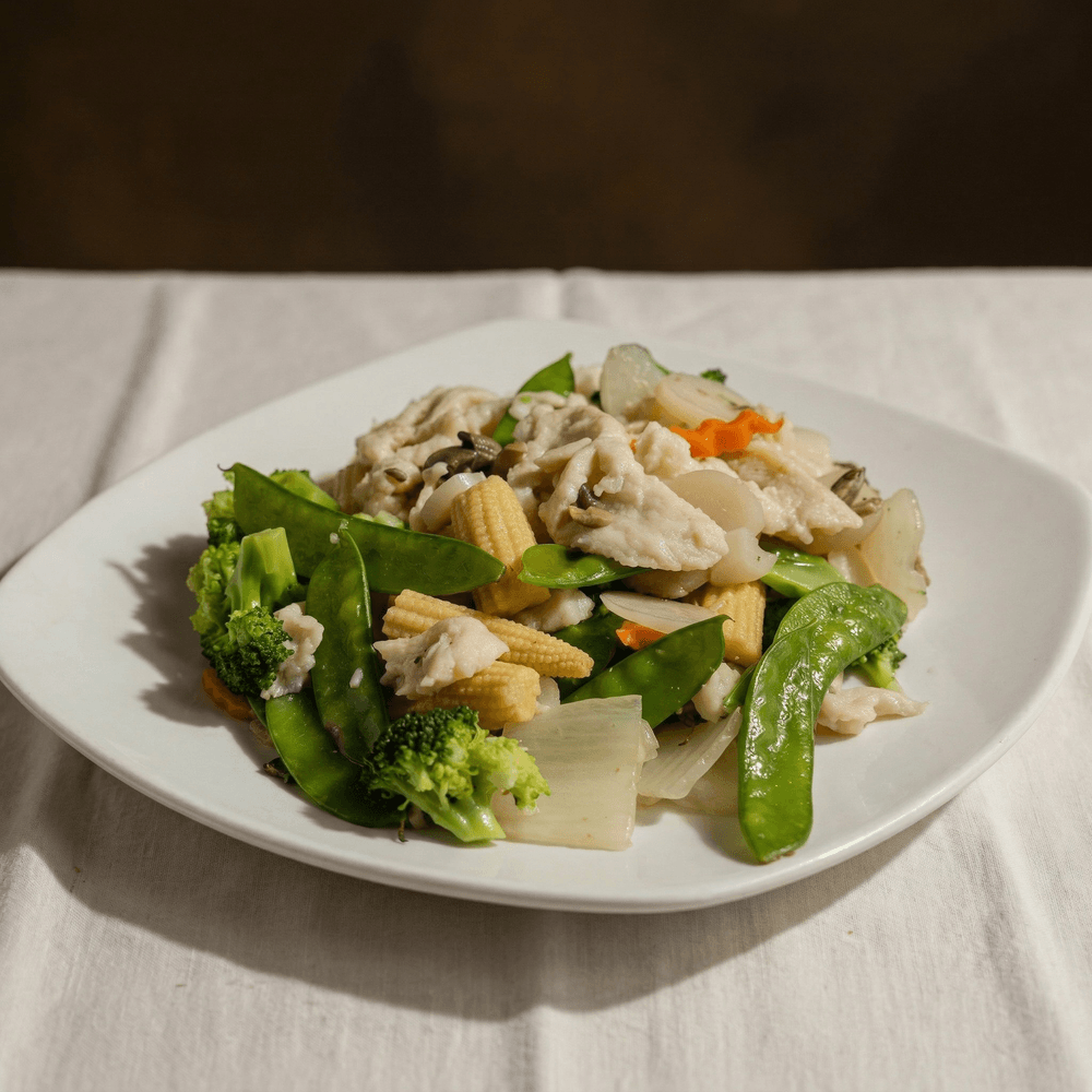 Steamed Chicken with Mixed Vegetables