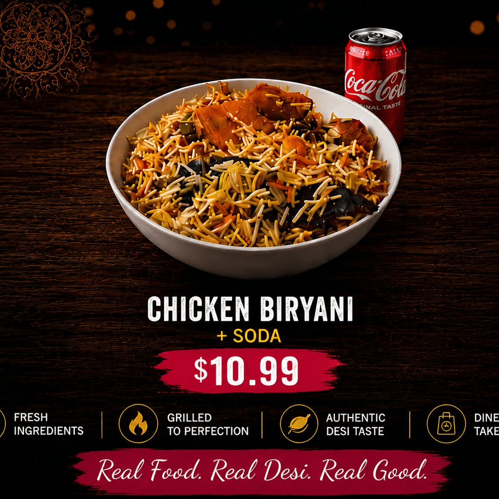 Biryani + Can Soda