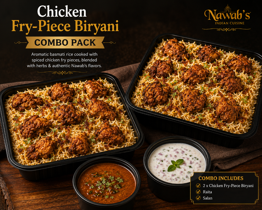 2 x Chicken Fry-Piece Biryani