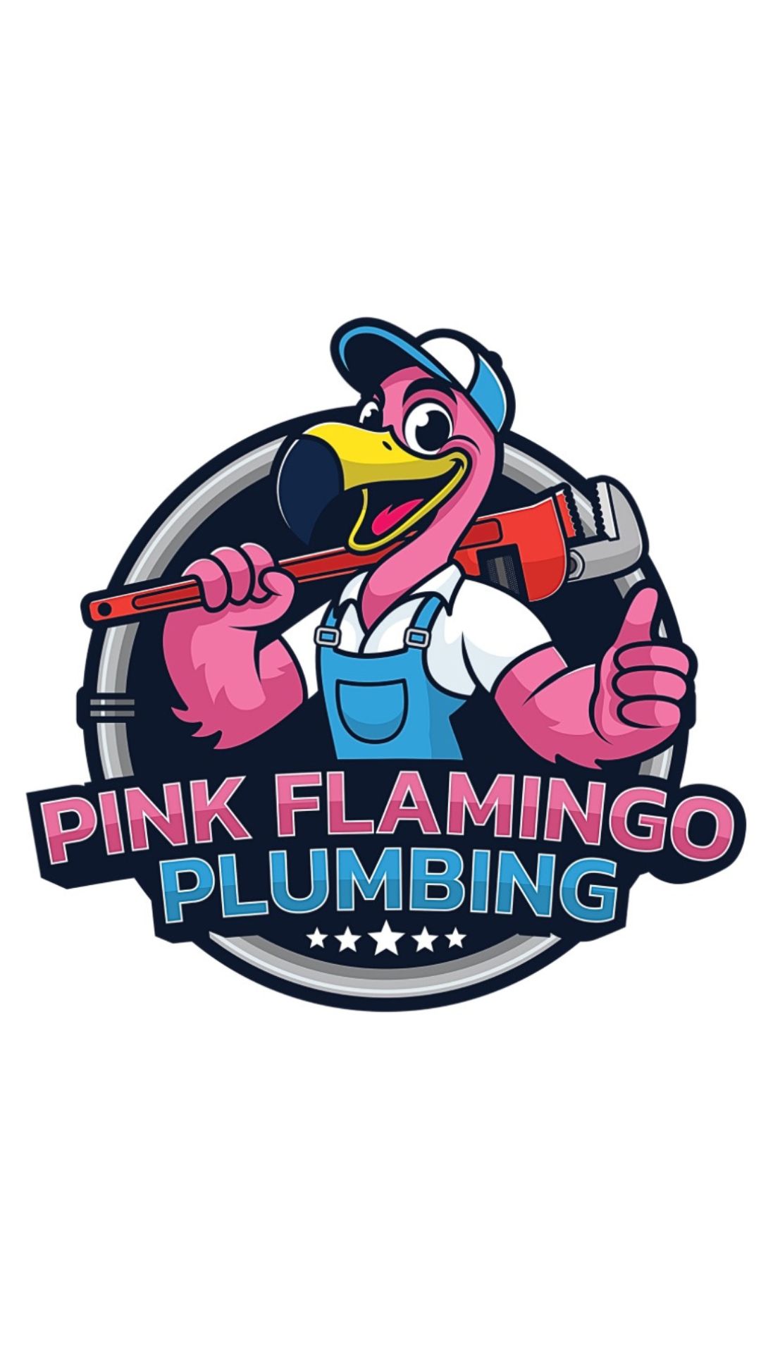 Pink Flamingo Plumbing Logo