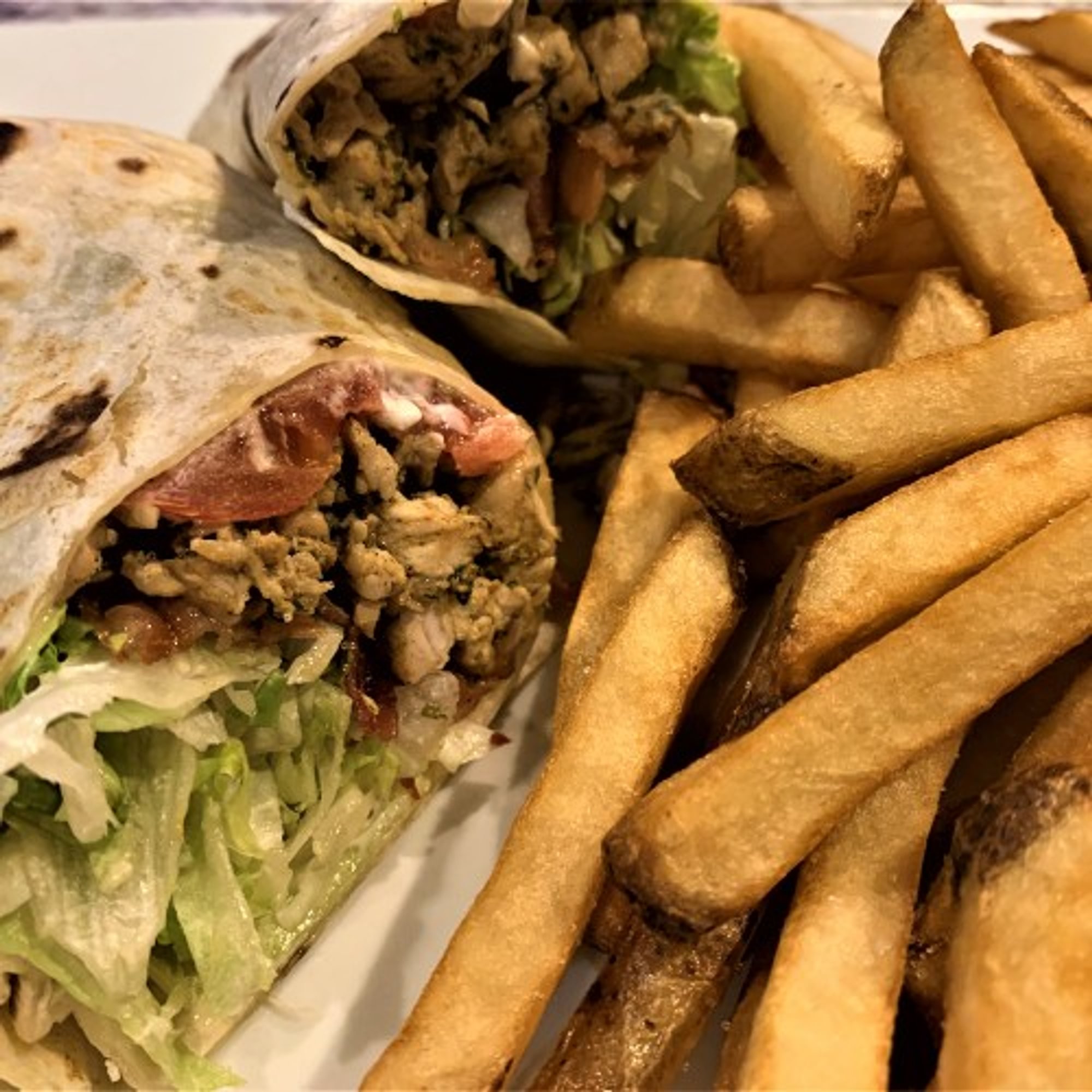 CHICKEN BACON WRAP WITH FRIES LUNCH SPECIAL