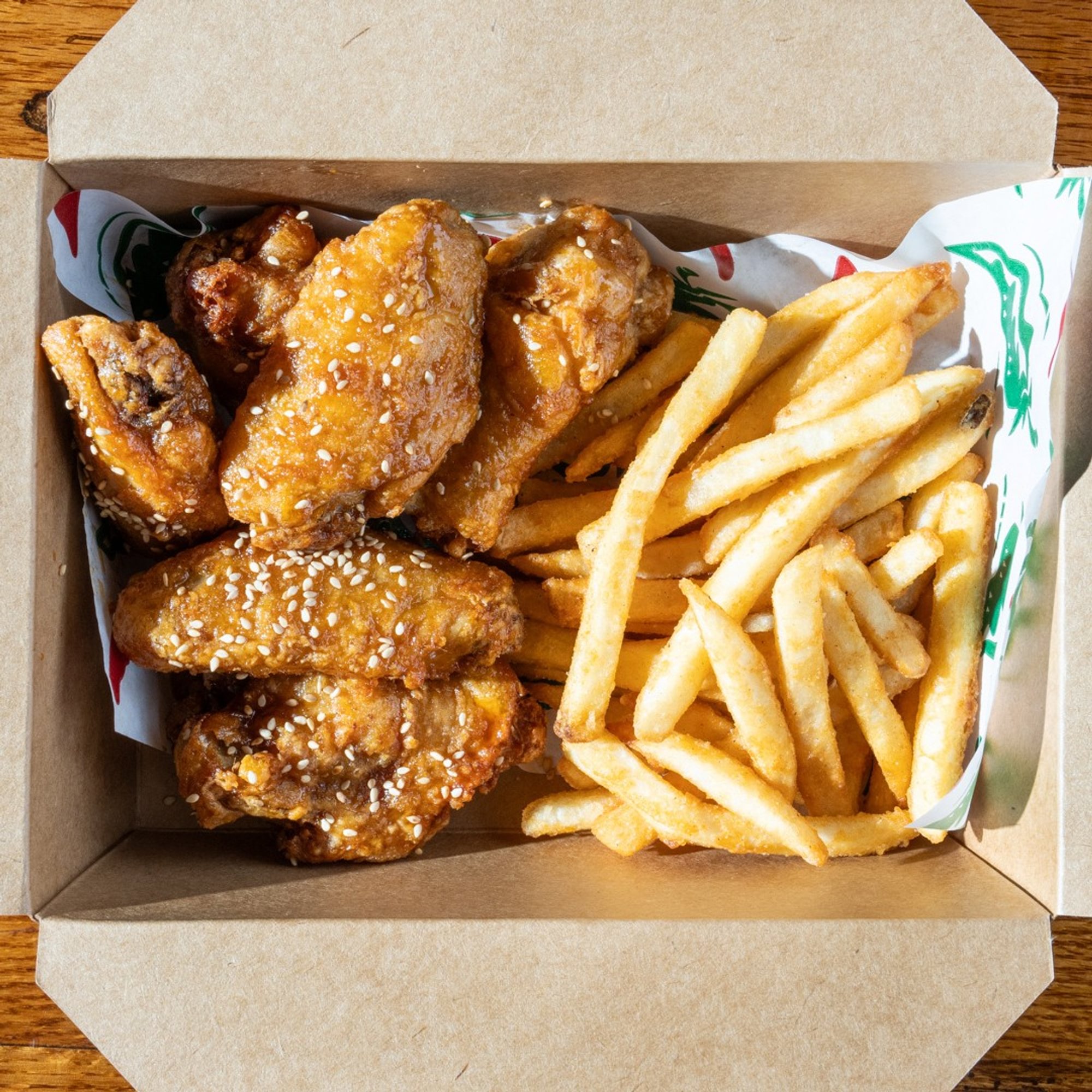 5 Wings + Fries