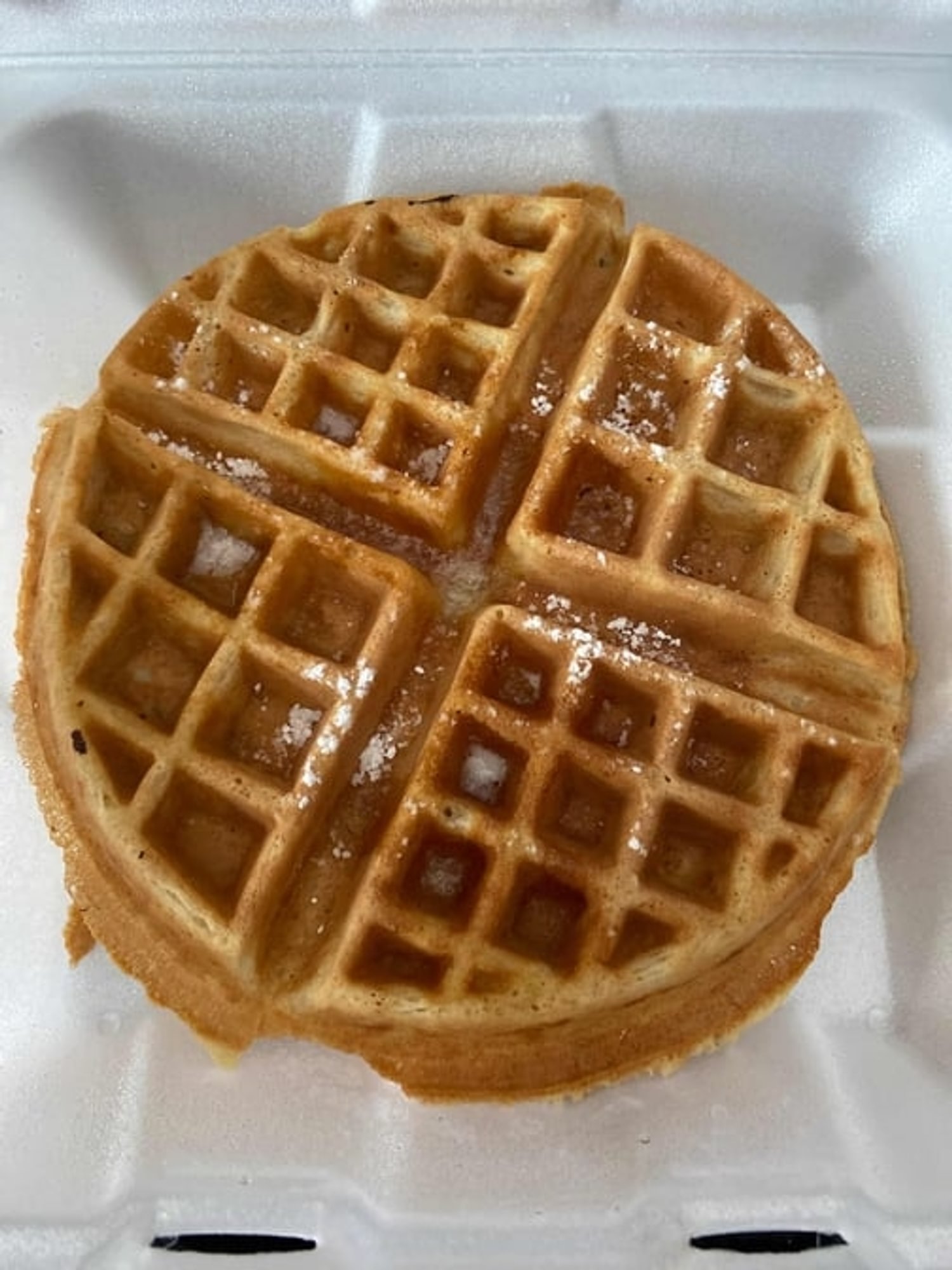 Plain Golden Belgian Waffle