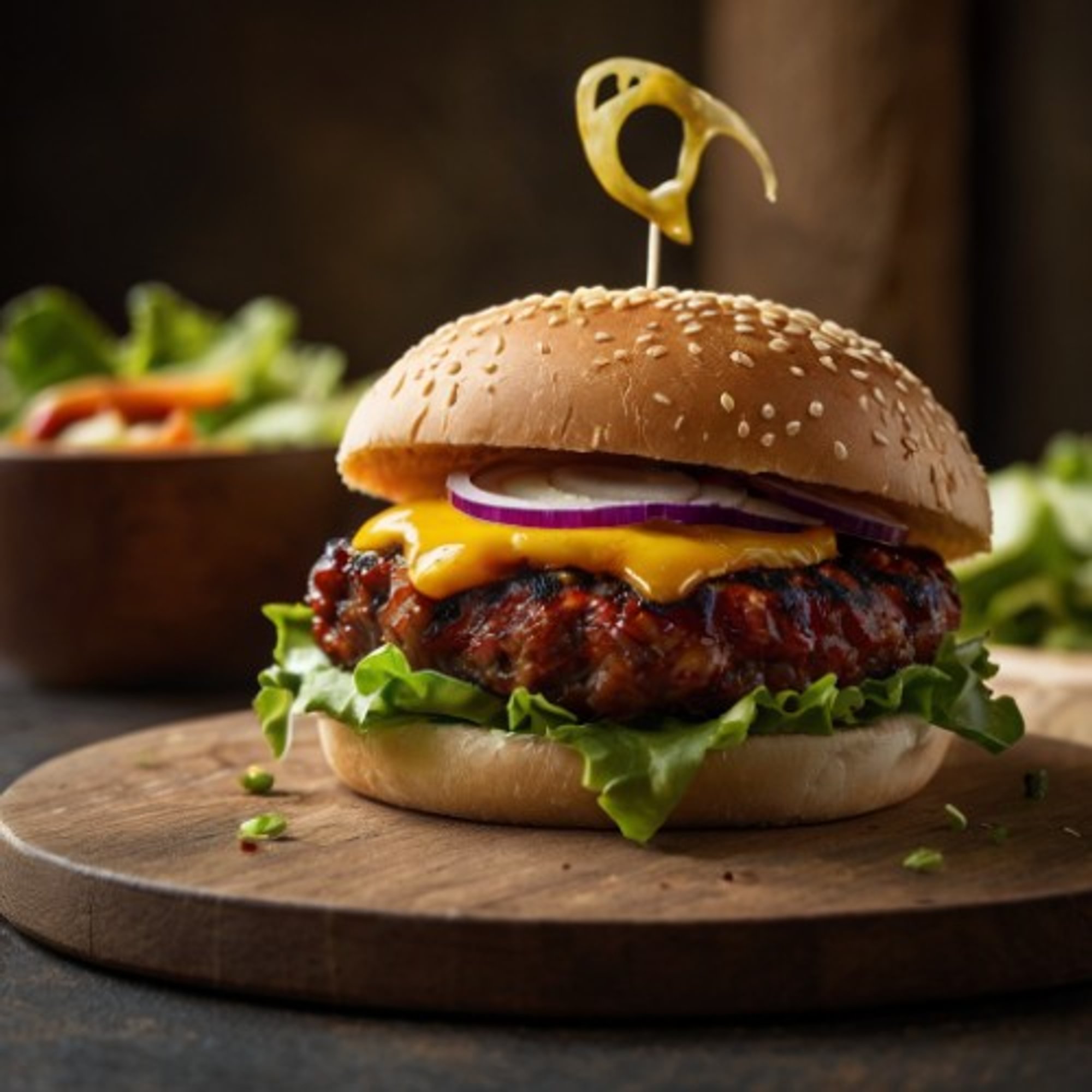 Smoked BBQ Burger Vegan