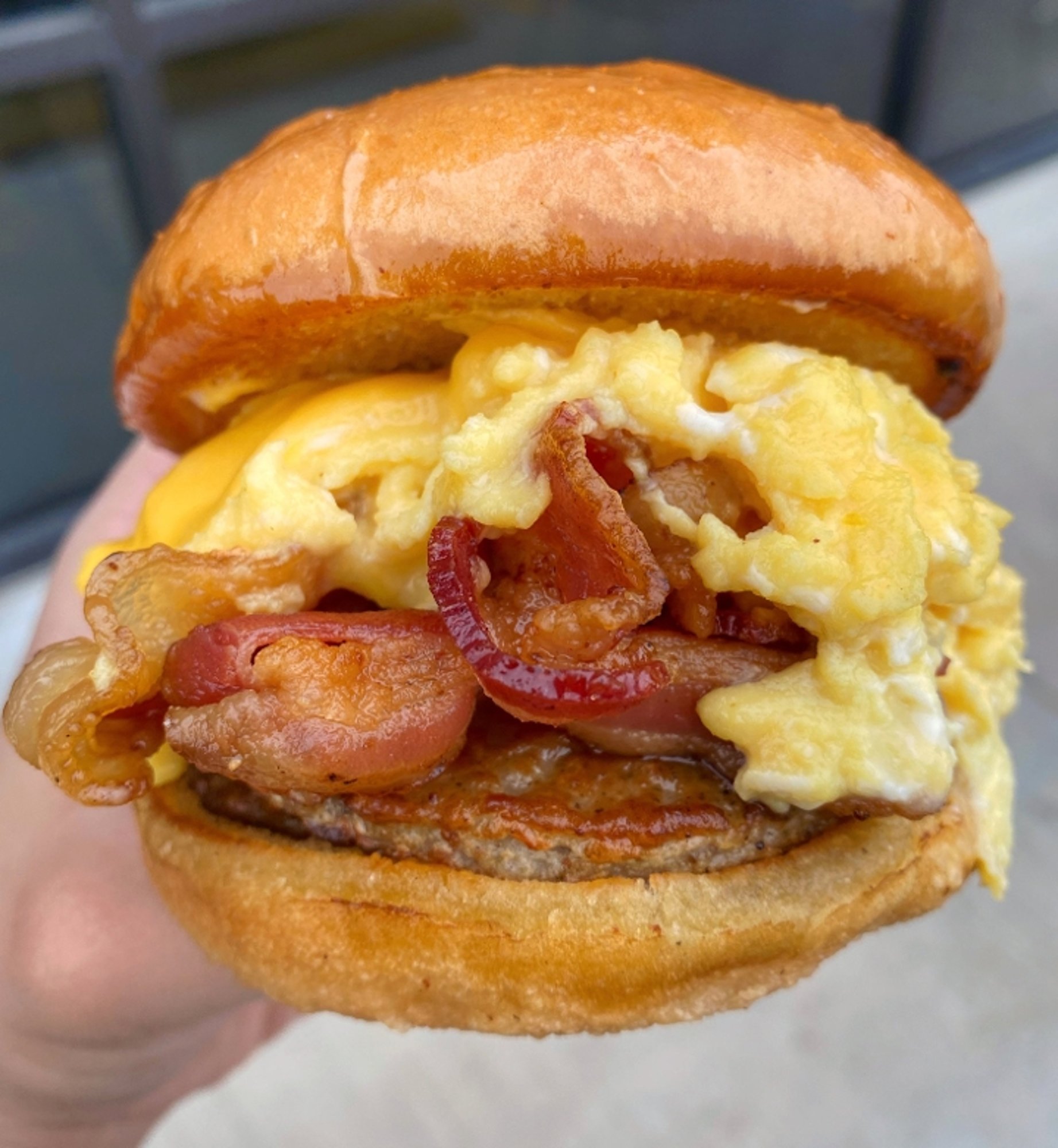 Soft Scramble Breakfast Sandwich