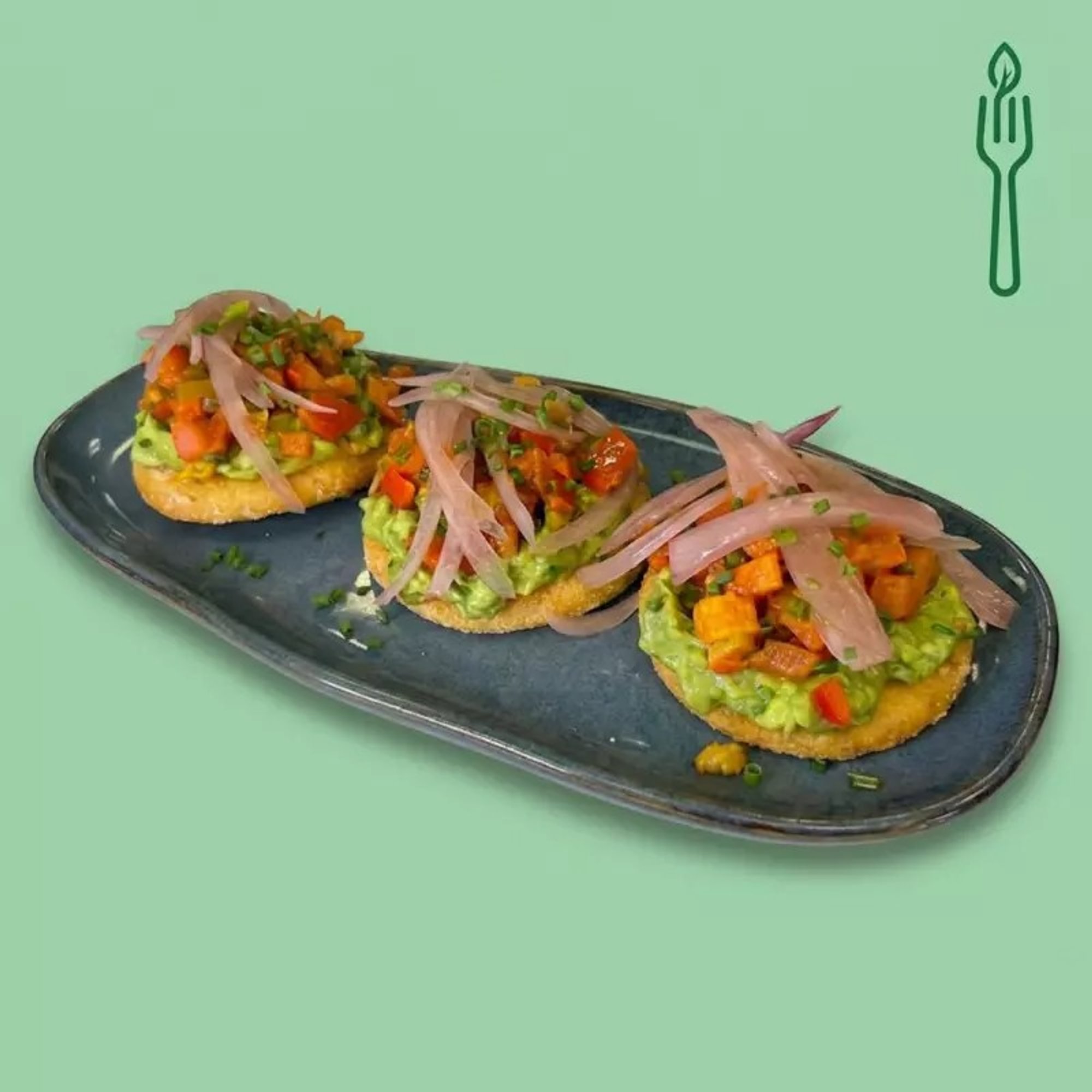 Arepa with Guacamole