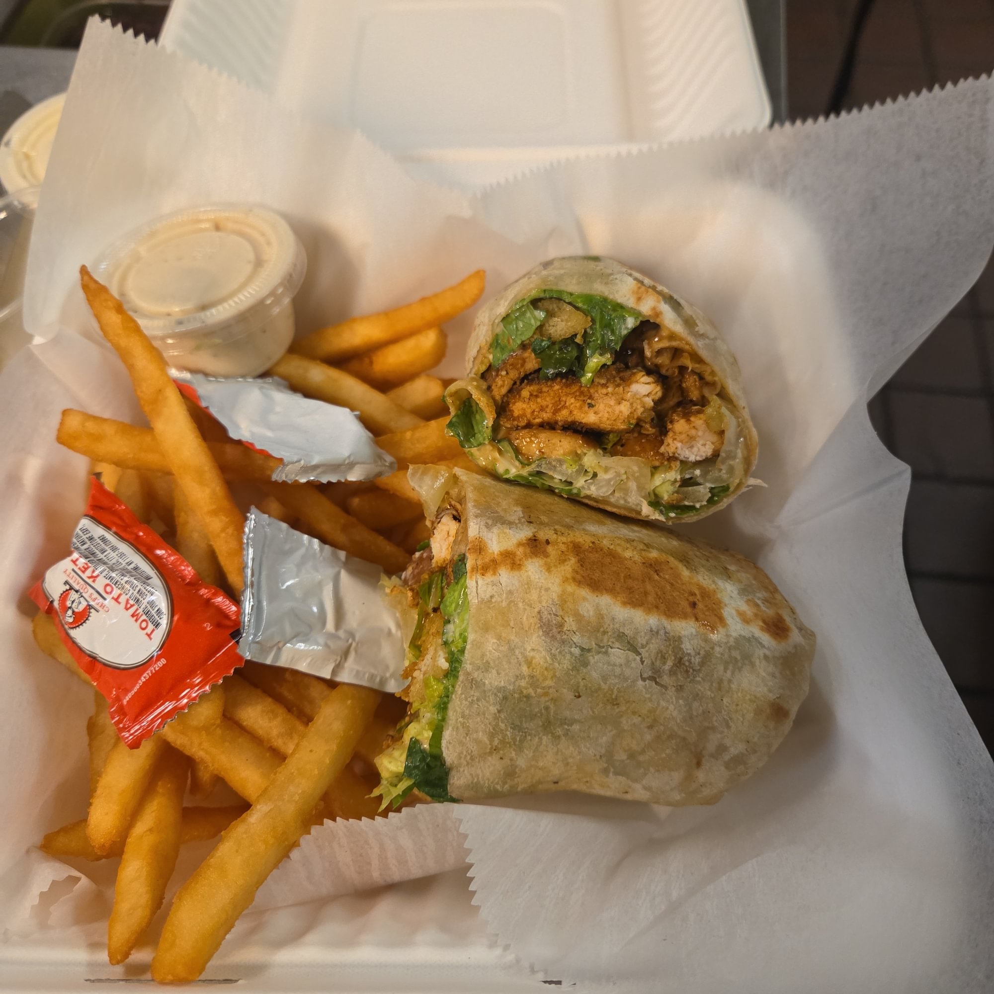 Caesar Blackened Chicken Wrap