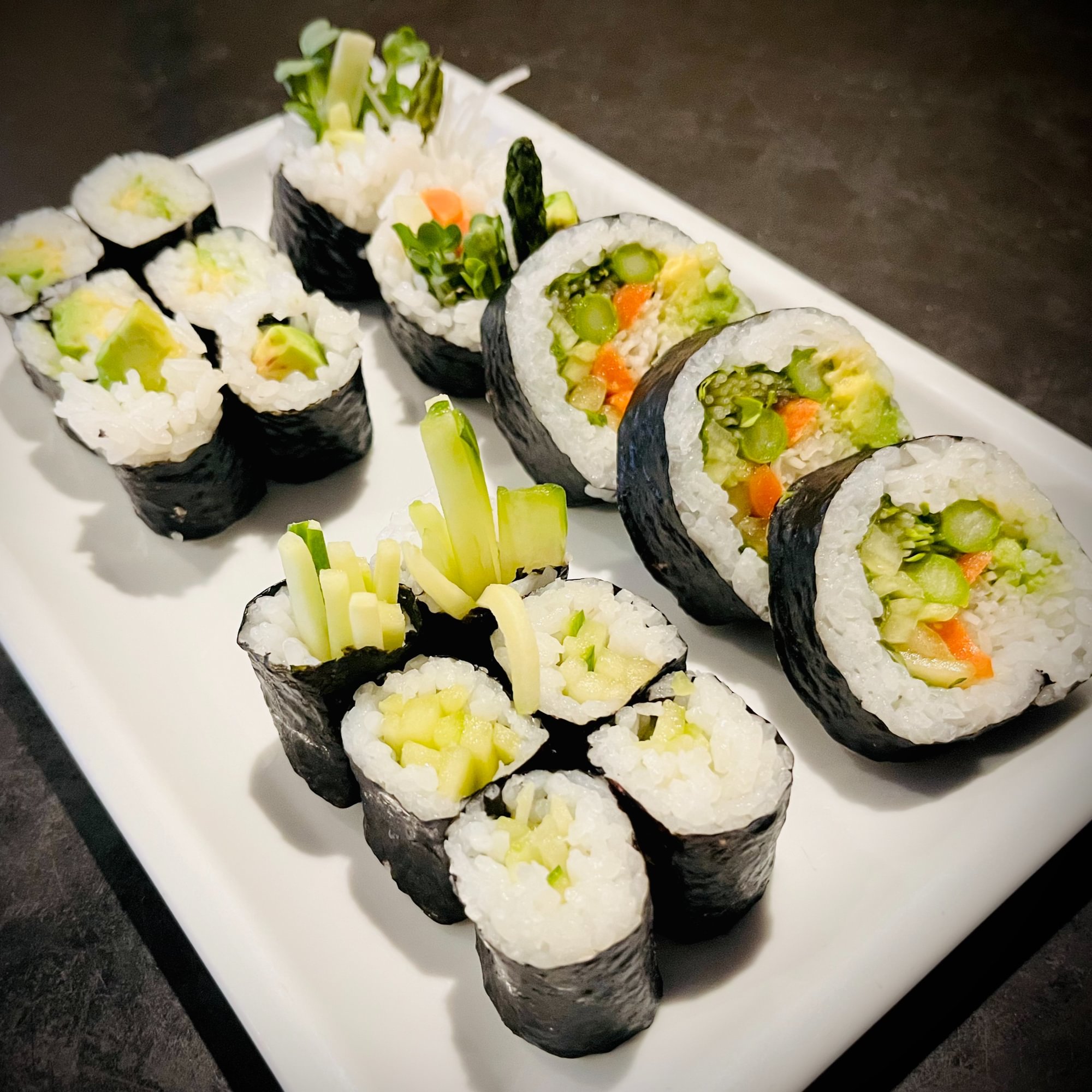 Vegetable Roll Sushi Combo