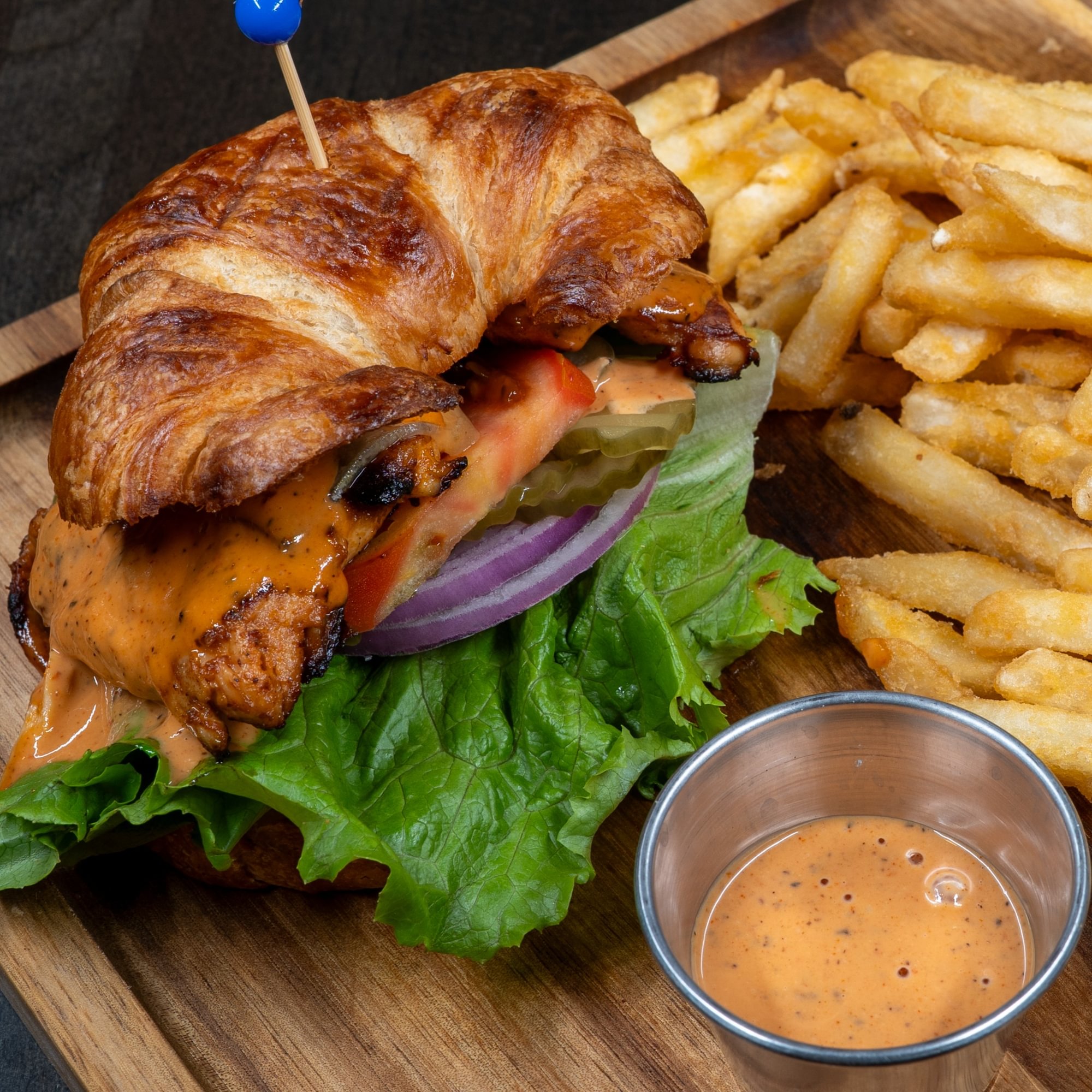 Croissant Grilled Chicken Burger