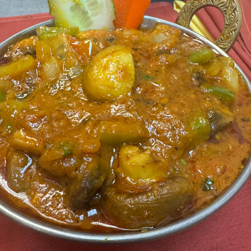 Kadhai Mushrooms