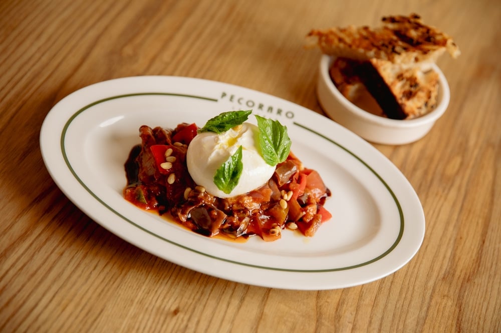 BURRATA & EGGPLANT CAPONATA