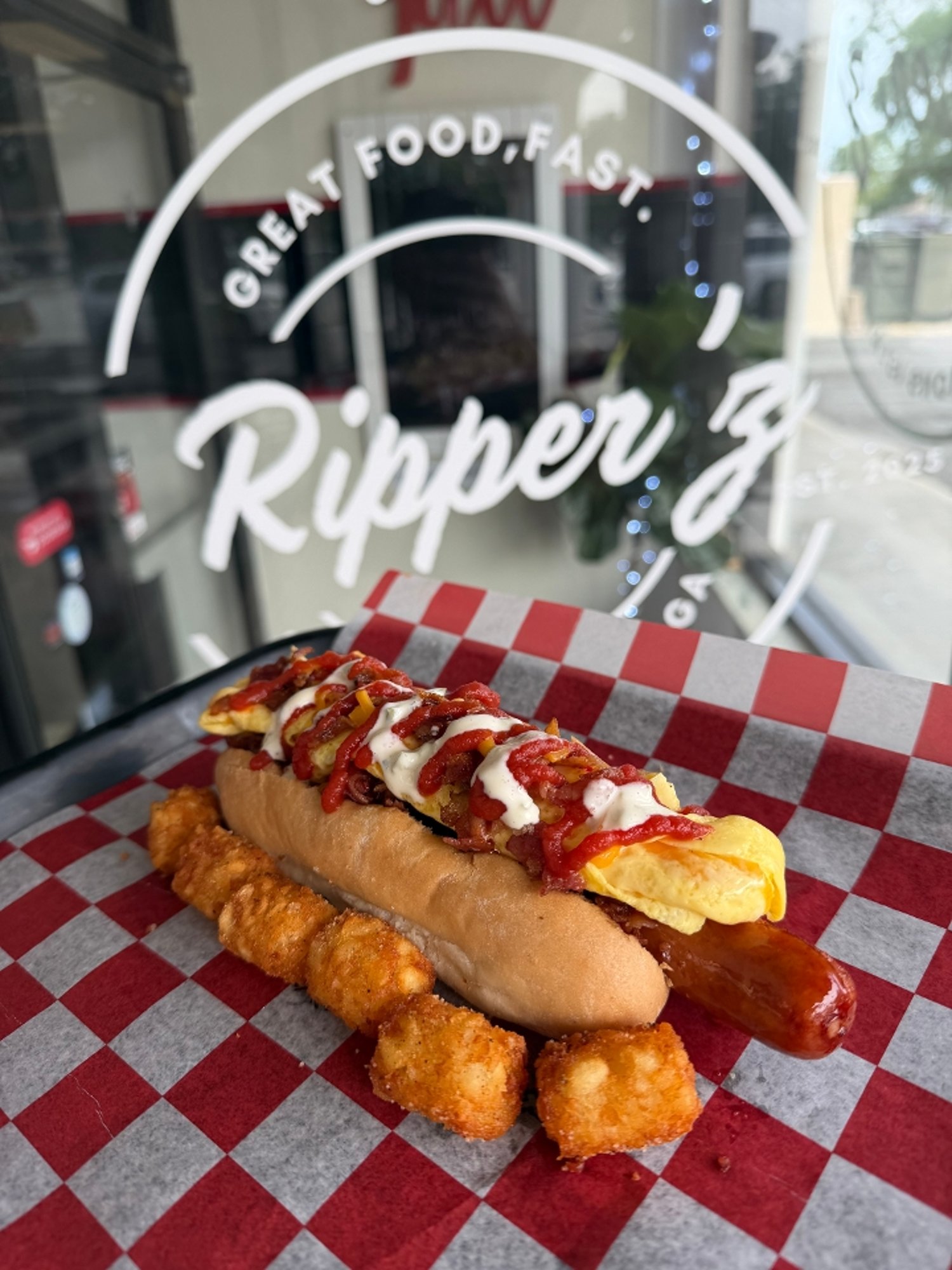 Double Bacon Hot Dog