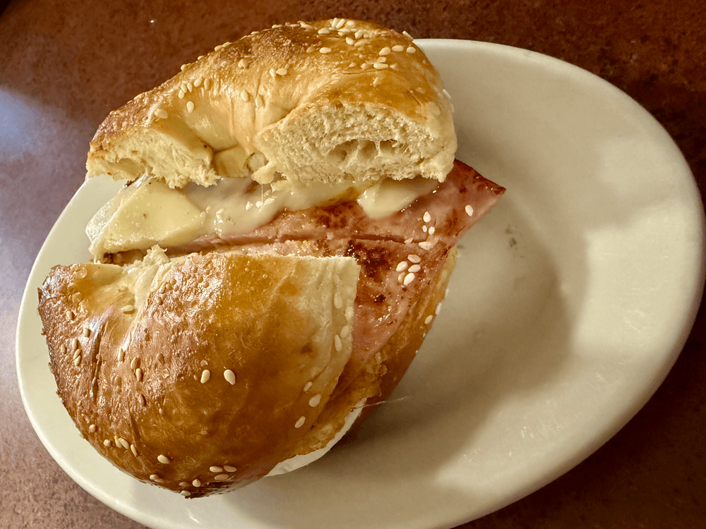 Canadian Bacon, Egg & Cheese Sandwich