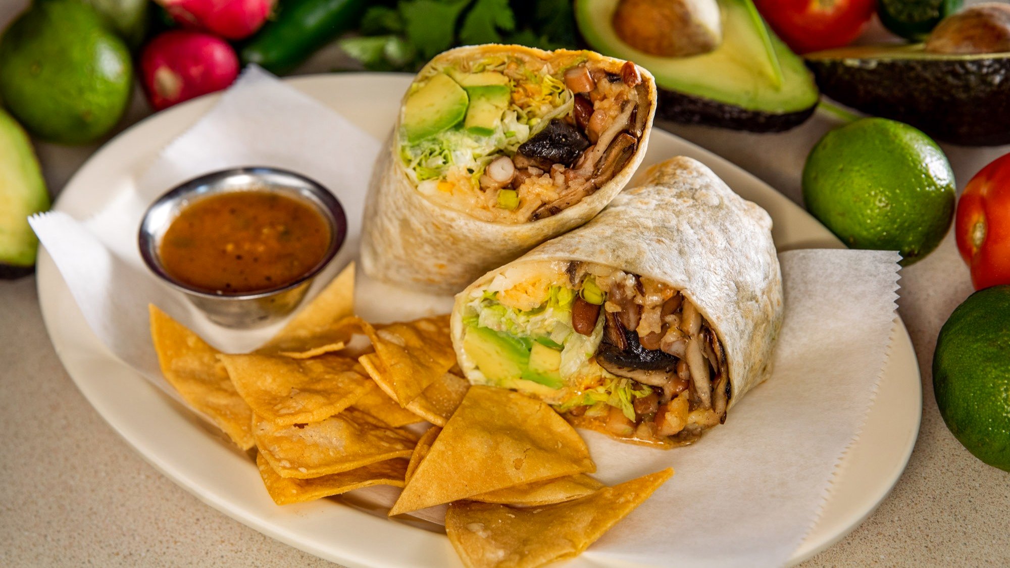 Steak & Mushrooms Burrito