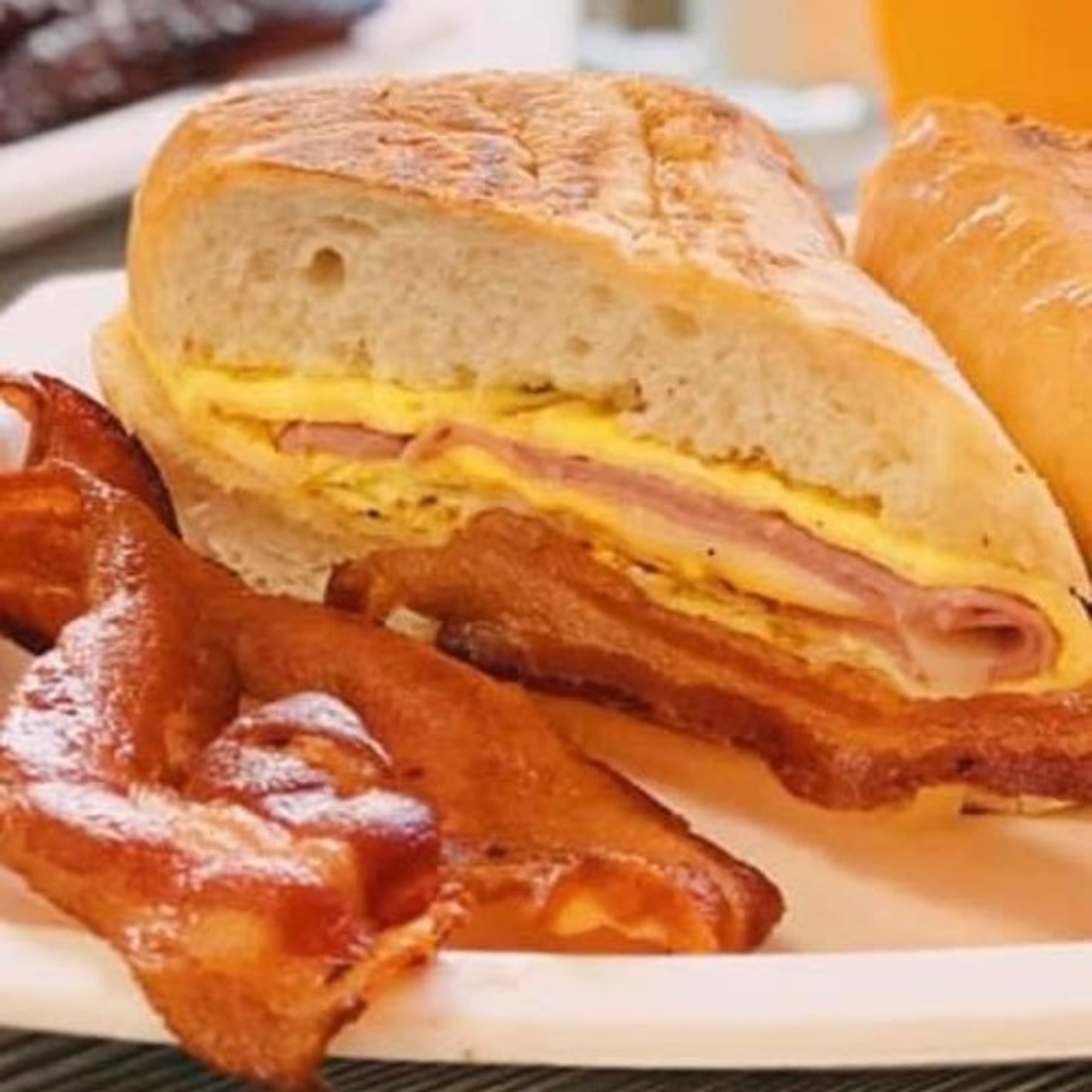 Breakfast Sandwich with Egg and Cheese