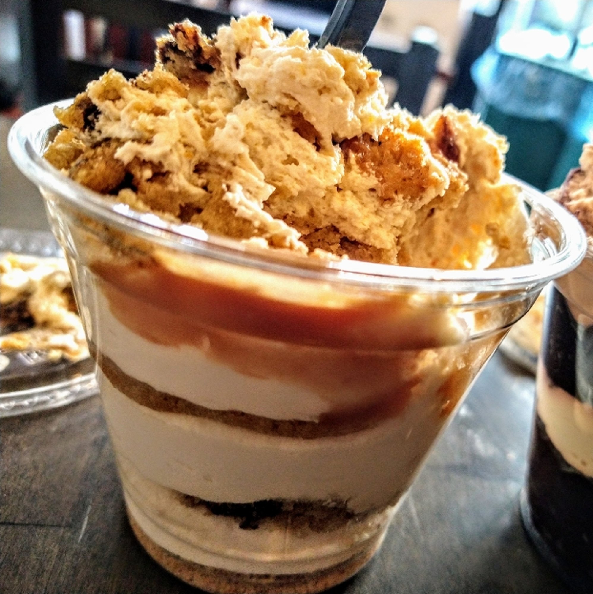 Caramel Swirl Chocolate Chip Cookie Cup