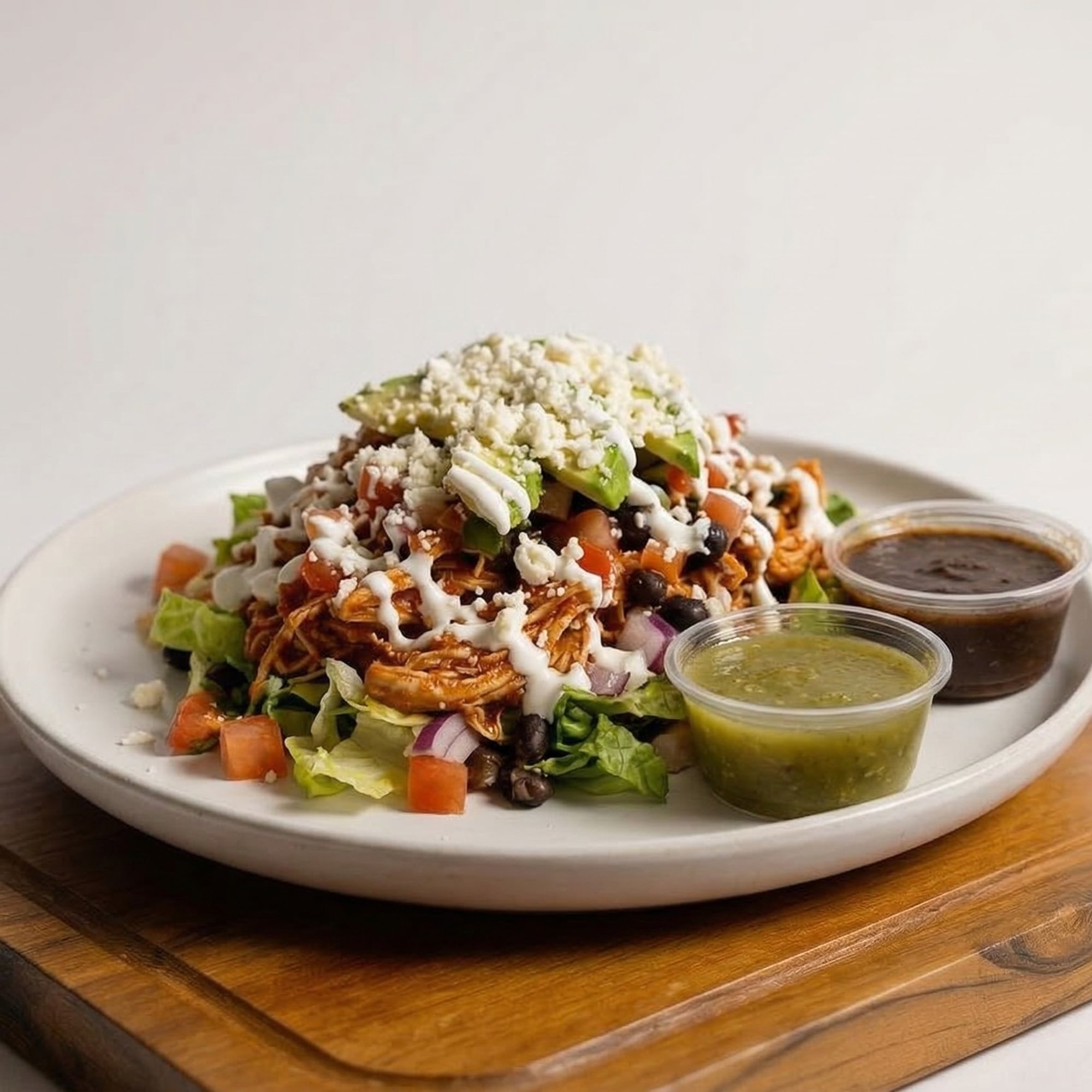 Huaraches Tinga De Pollo / Shredded Chicken