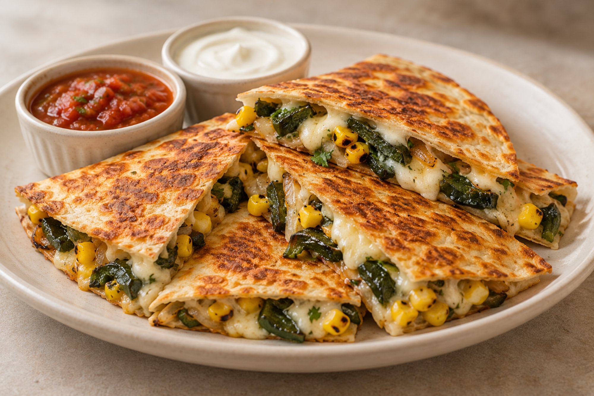 Poblano & Corn Quesadilla