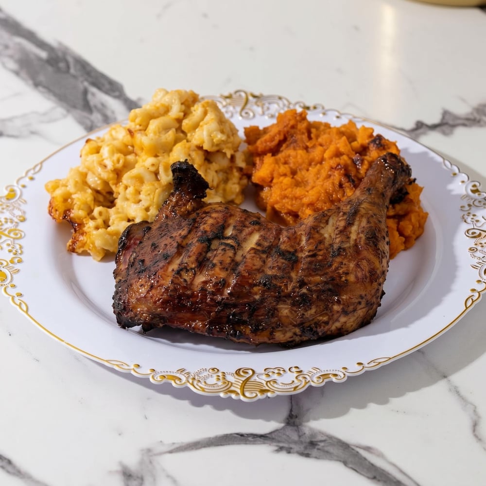 BBQ Chicken Platter with Two Sides