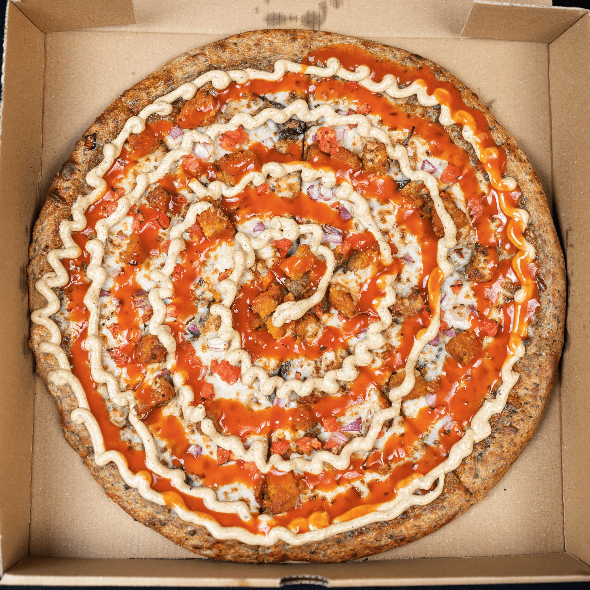 Buffalo Chicken Ranch Pizza
