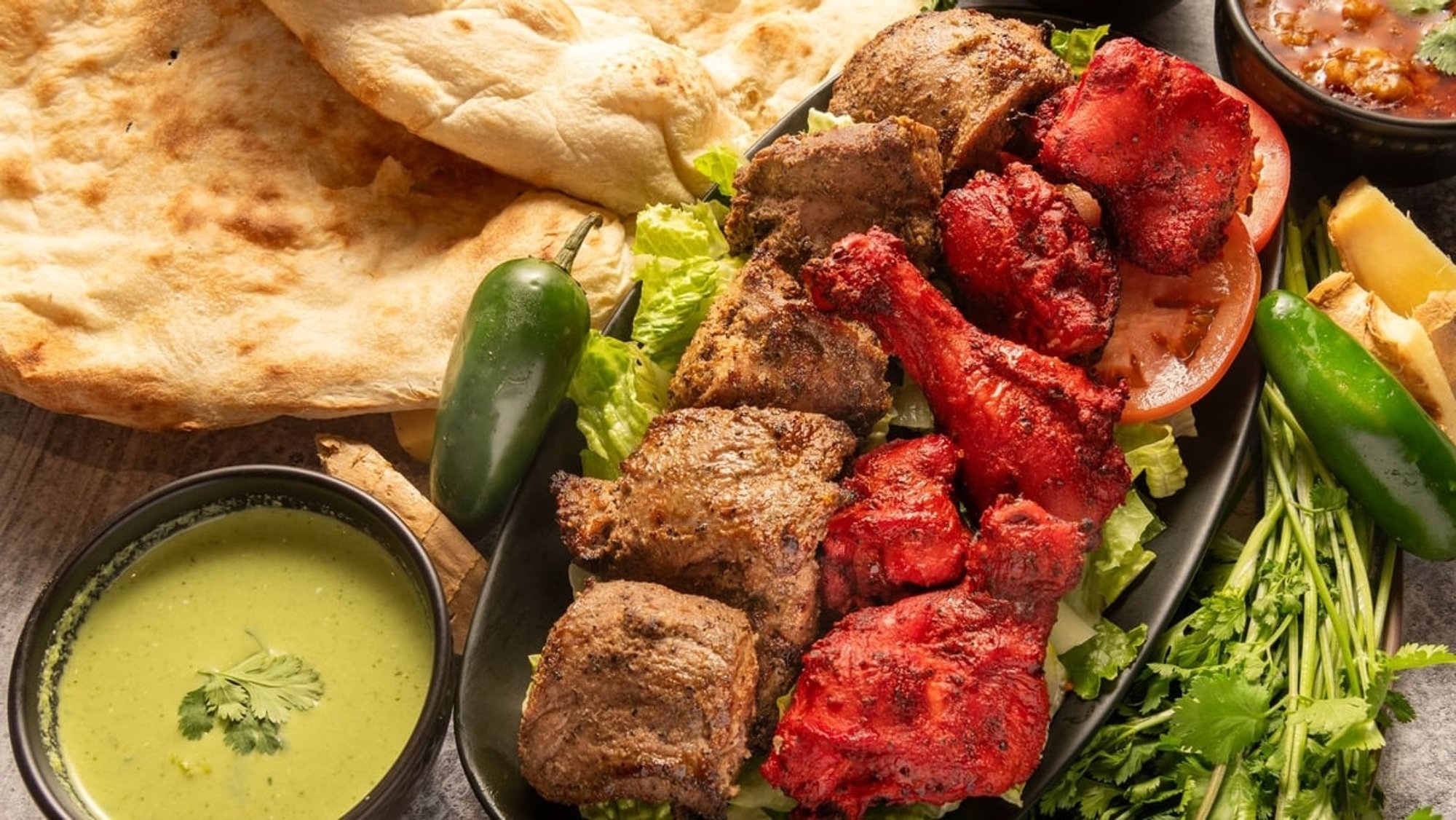 Combo No.4 Lamb Kabob + Chicken Tikka