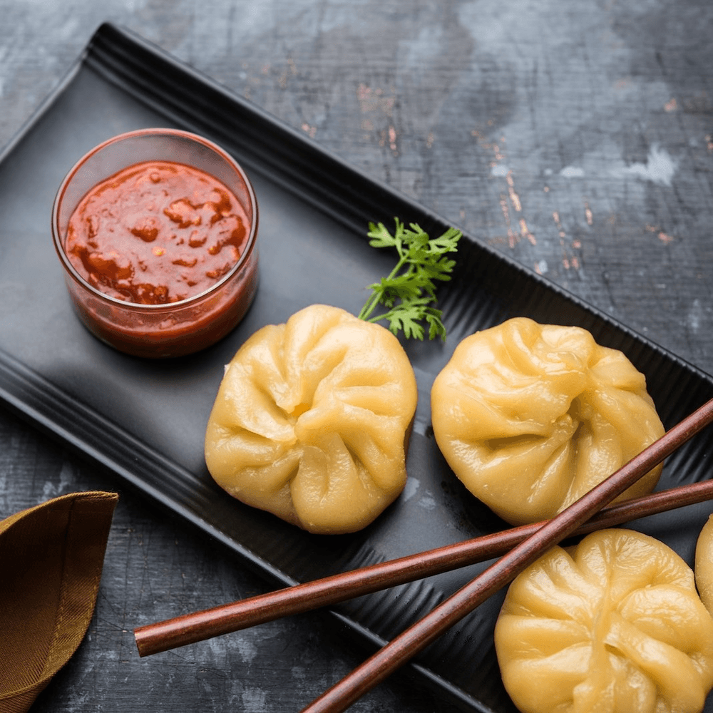Chicken Dumpling in Hot Sesame Sauce (8 Pieces)