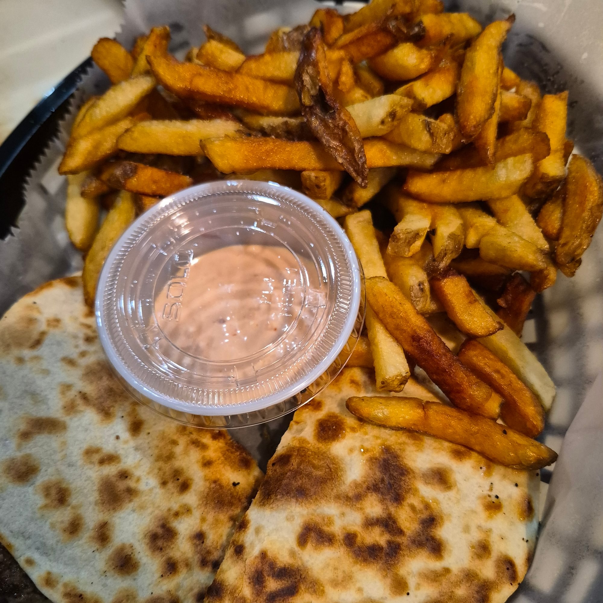 Smash Burger Quesadilla