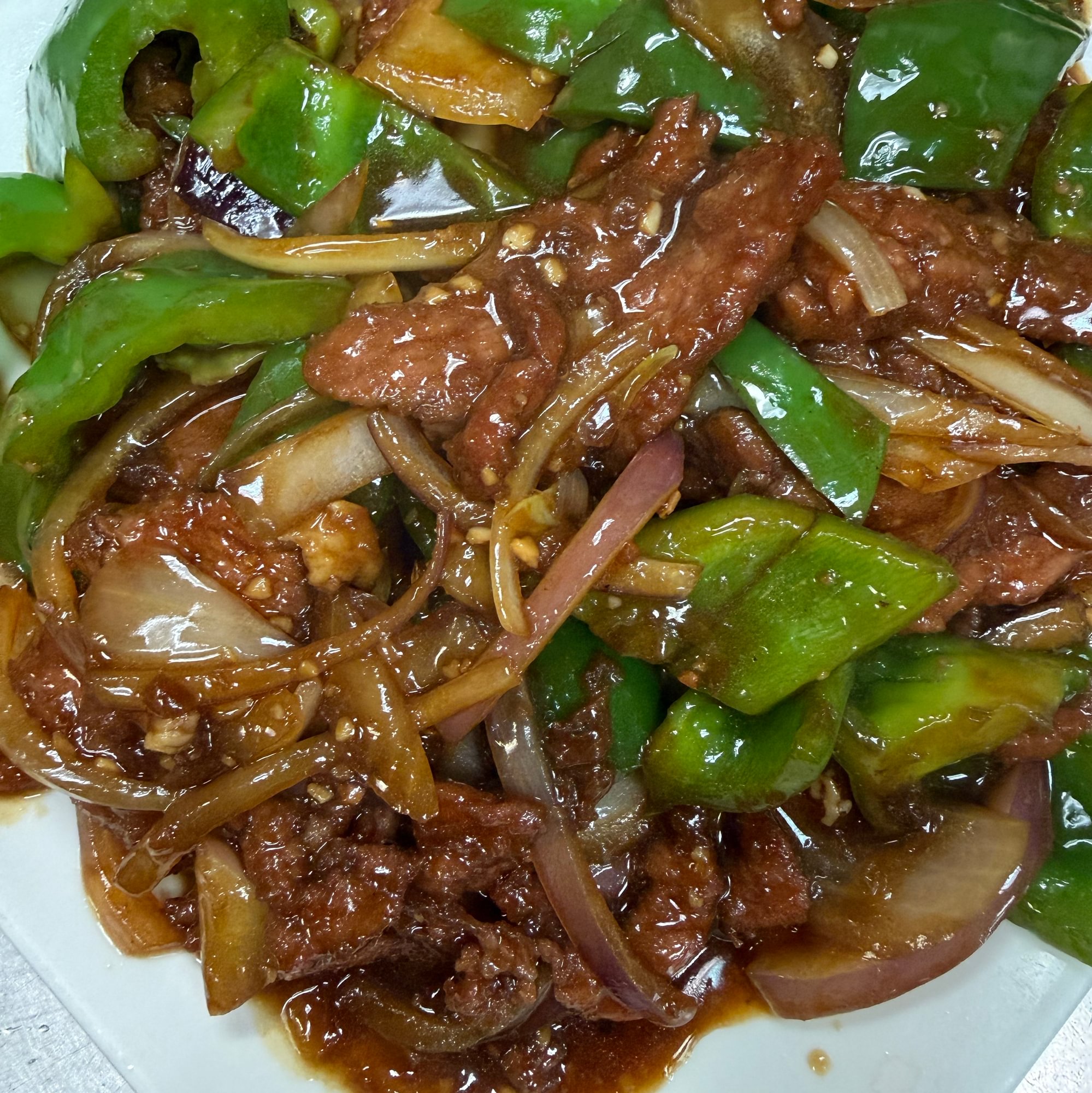Beef with Green Pepper