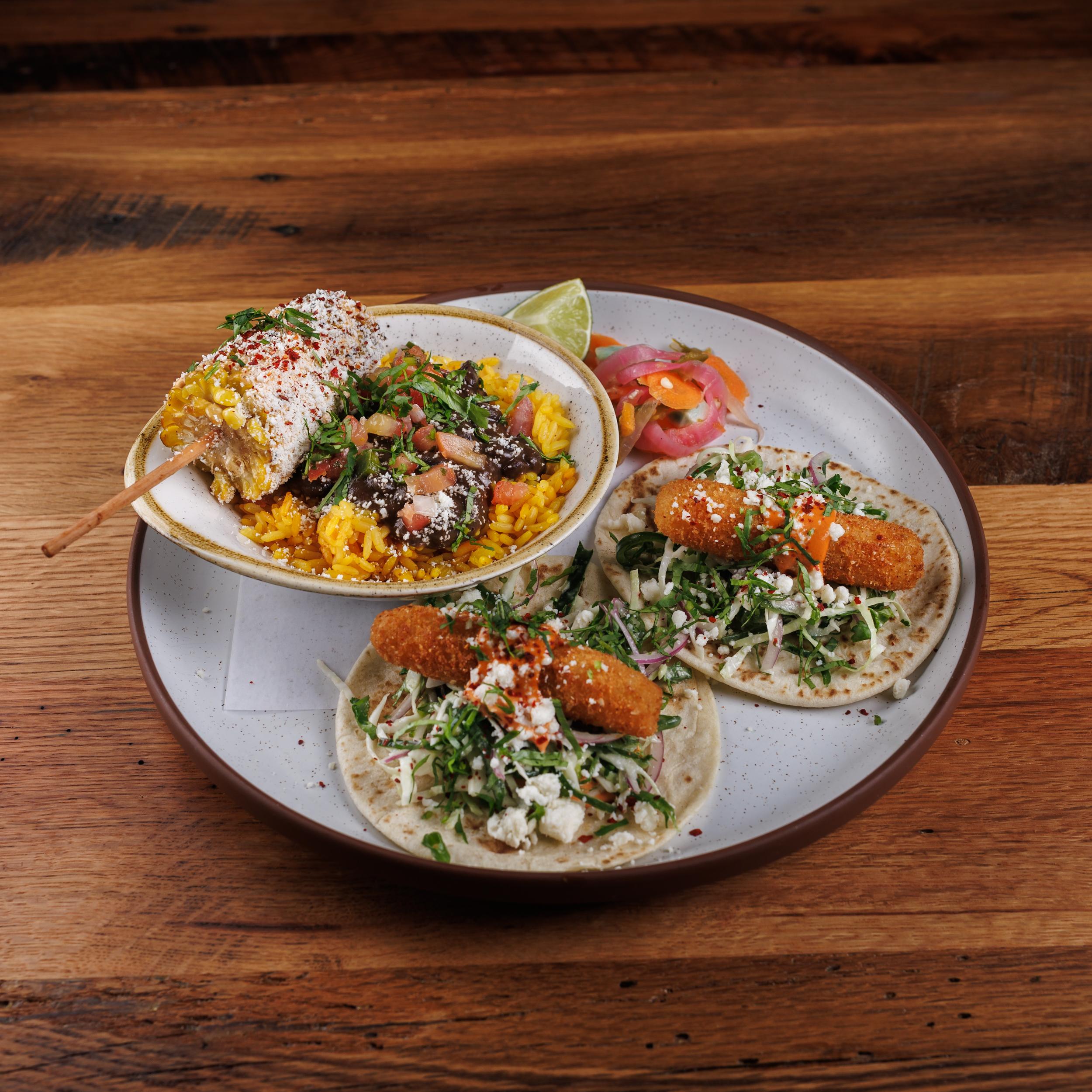 Spicy Yuca Fritter Tacos (L)