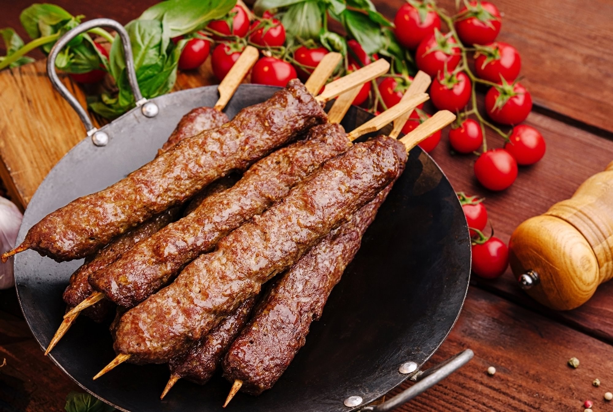 Kofta Kabob (Ground Beef & Lamb Skewers)