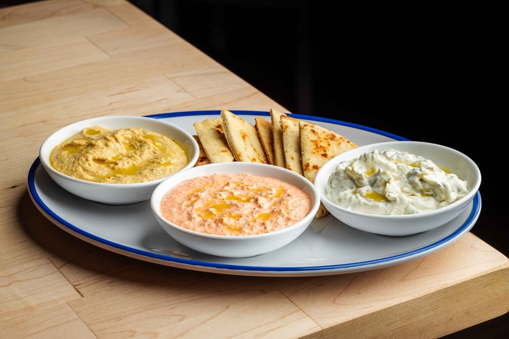 All Three Spreads & Pita