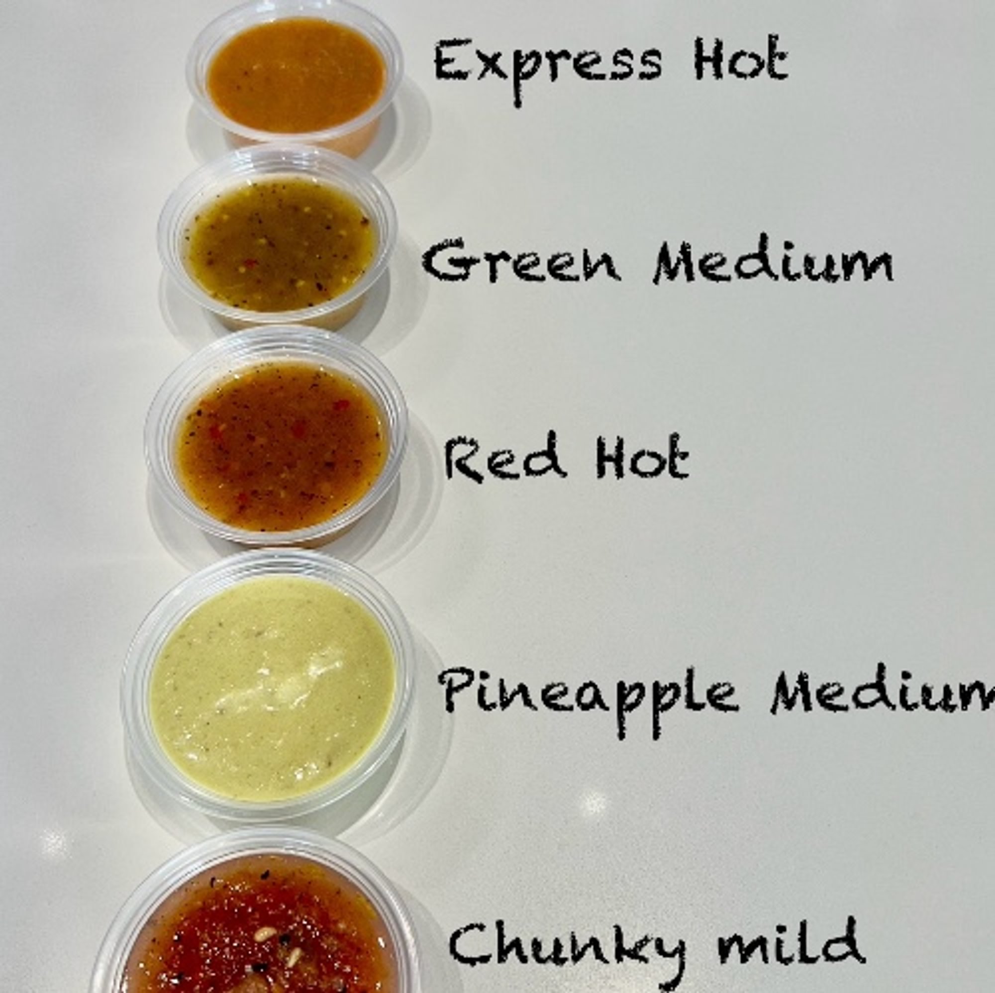 Extra Salsa Sizes