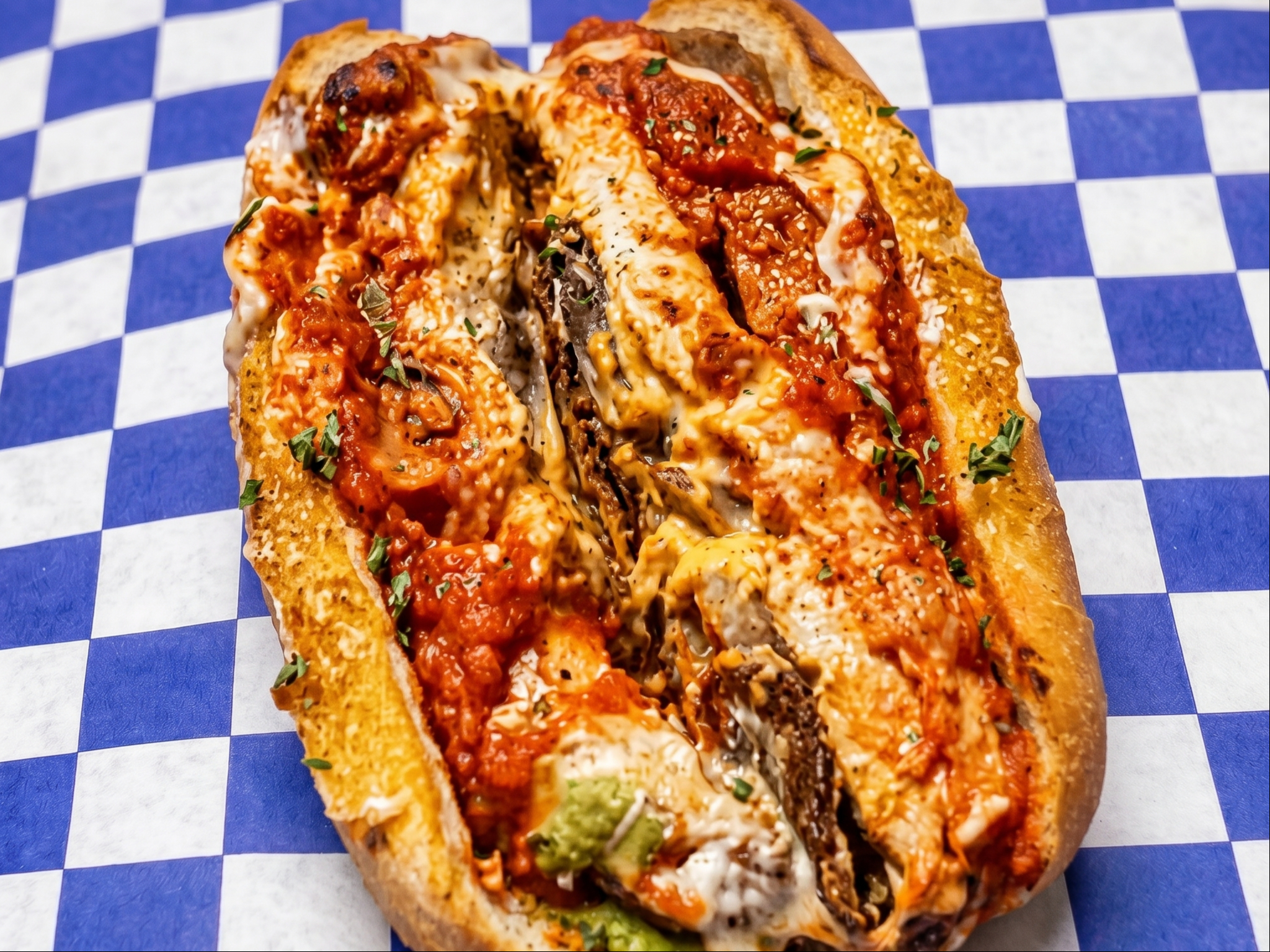 19. Chick'n Parm Grilled Cheese
