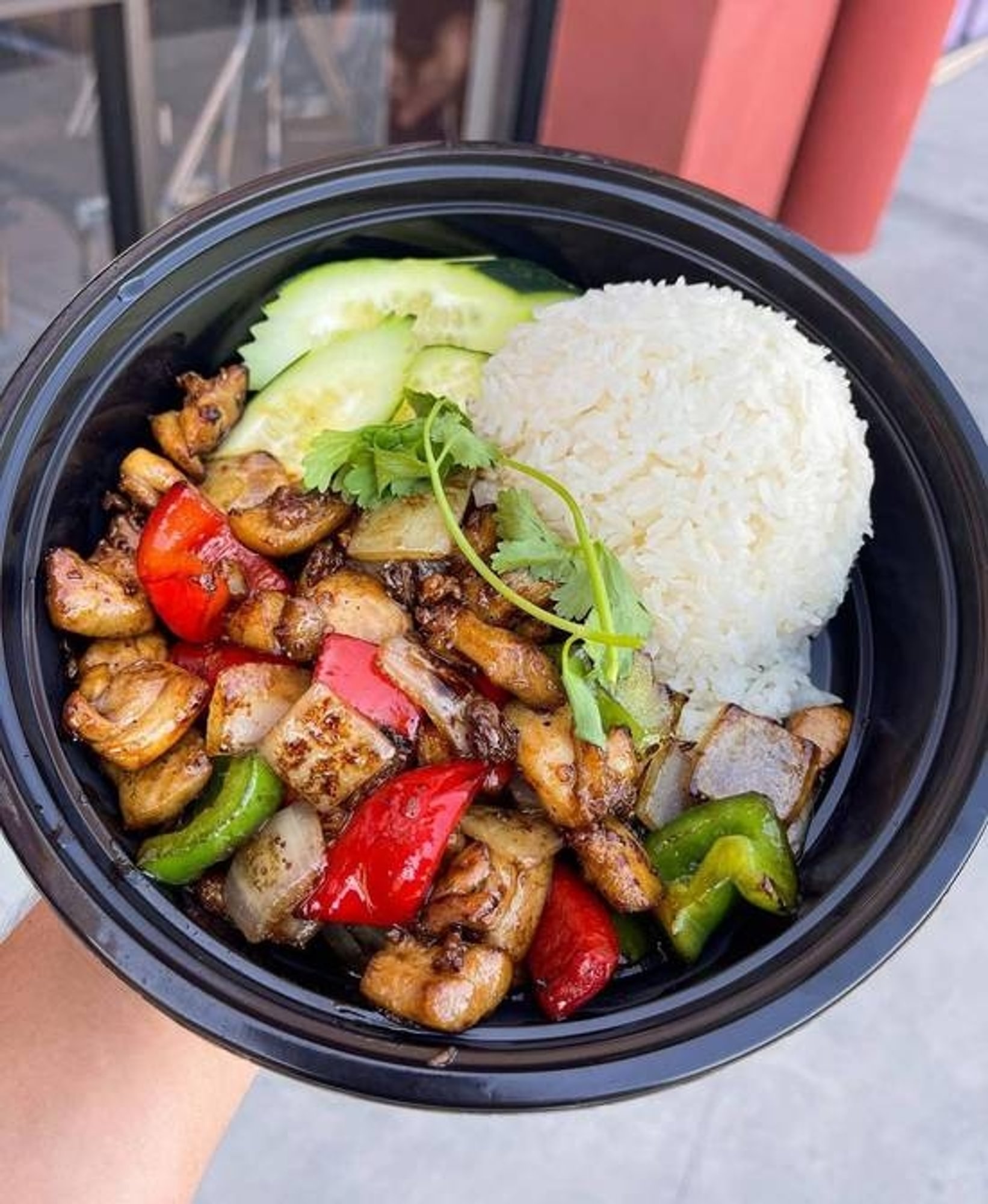 Shaken Chicken Rice Bowl