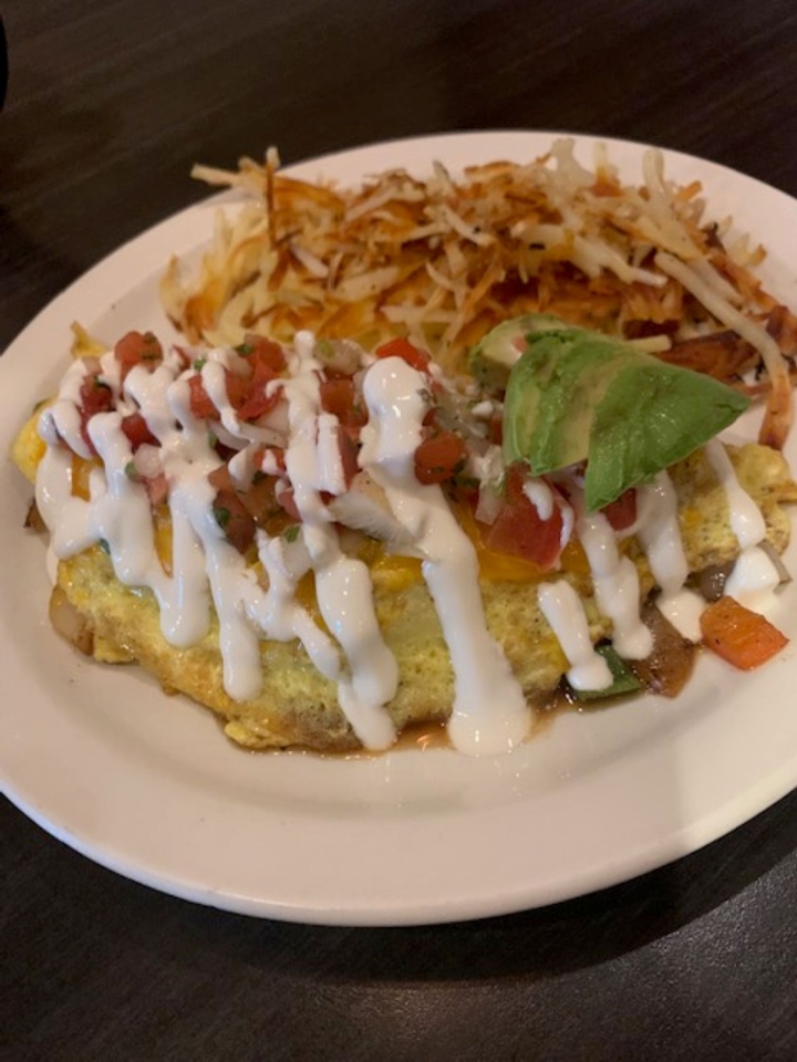 Steak fajita Omlette