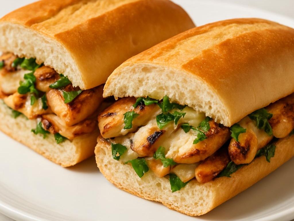 Grilled Chicken Sub Whole Loaf Bread