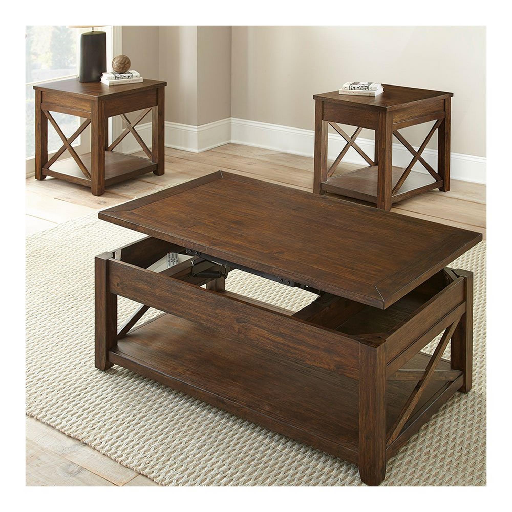 Lenka Cocktail & 2 End Tables