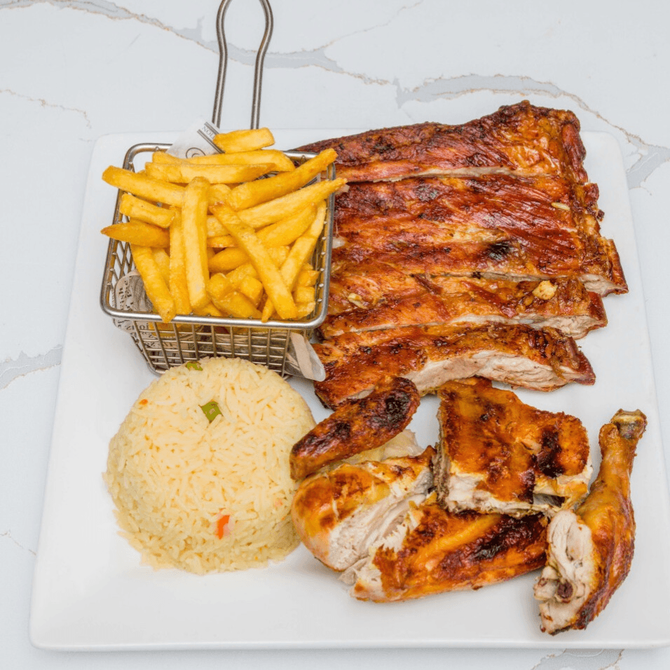 BBQ Chicken & Pork Ribs