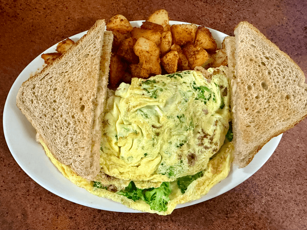 Chicken Broccoli Omelet