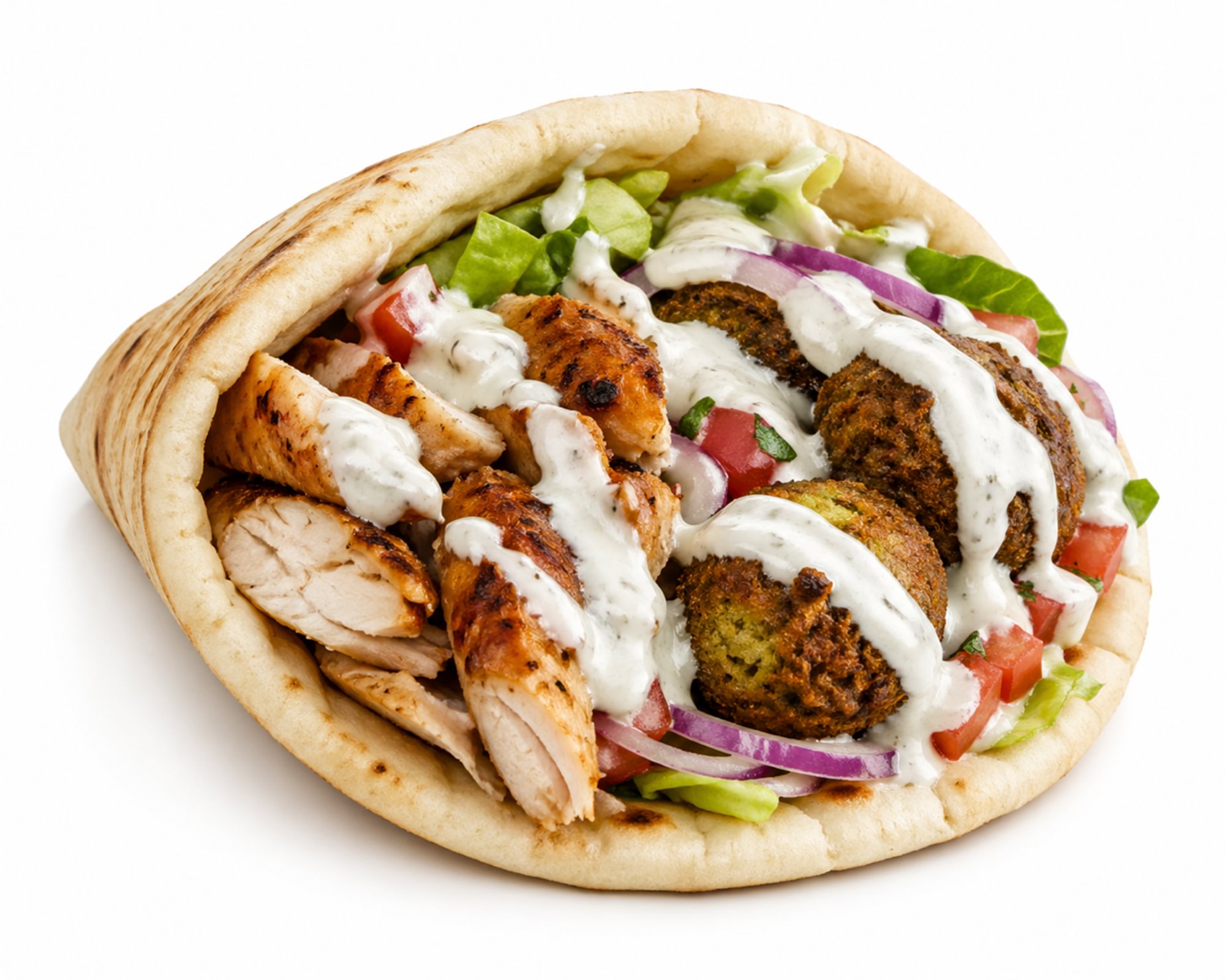 Chicken & Falafel Gyro